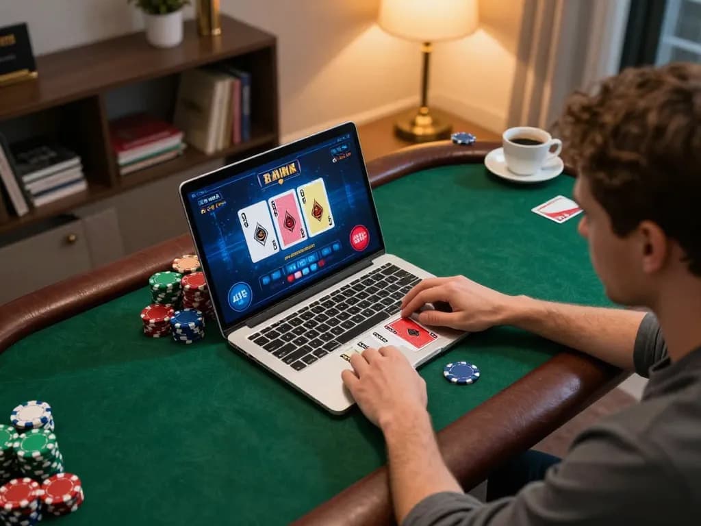 Engaging player winning at sun win online casino poker with vibrant gaming atmosphere and strategy.