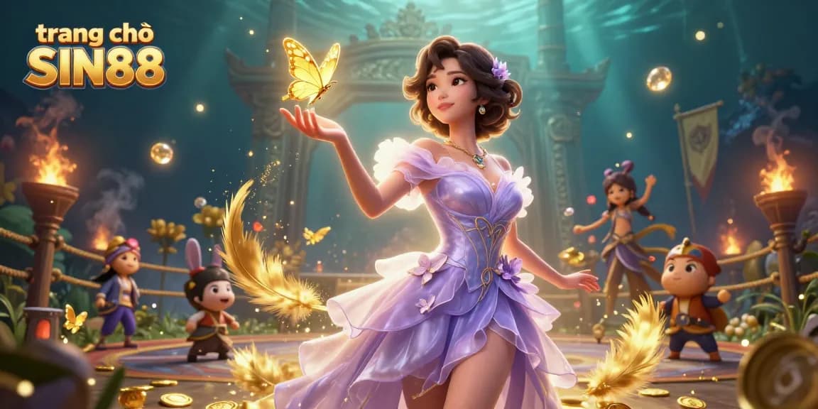 Experience thrilling action on trang chủ SIN88 with stunning visuals and immersive gameplay elements in this vibrant illustration.