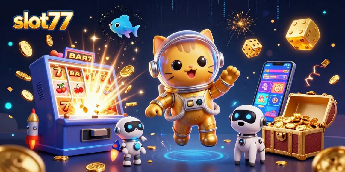 Play slot77 and unwind with a thrilling 3D jackpot experience full of excitement and riches.
