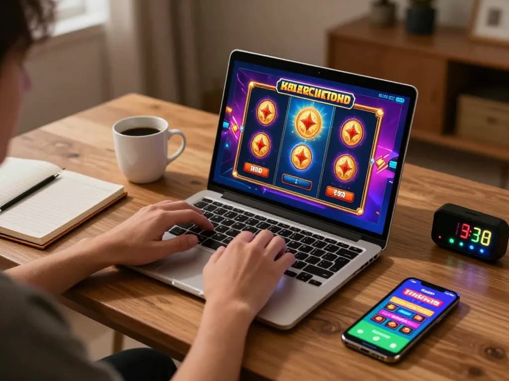 Pengguna terlibat menuntut kredit percuma rm50 sambil menikmati slot dalam talian di rumah.