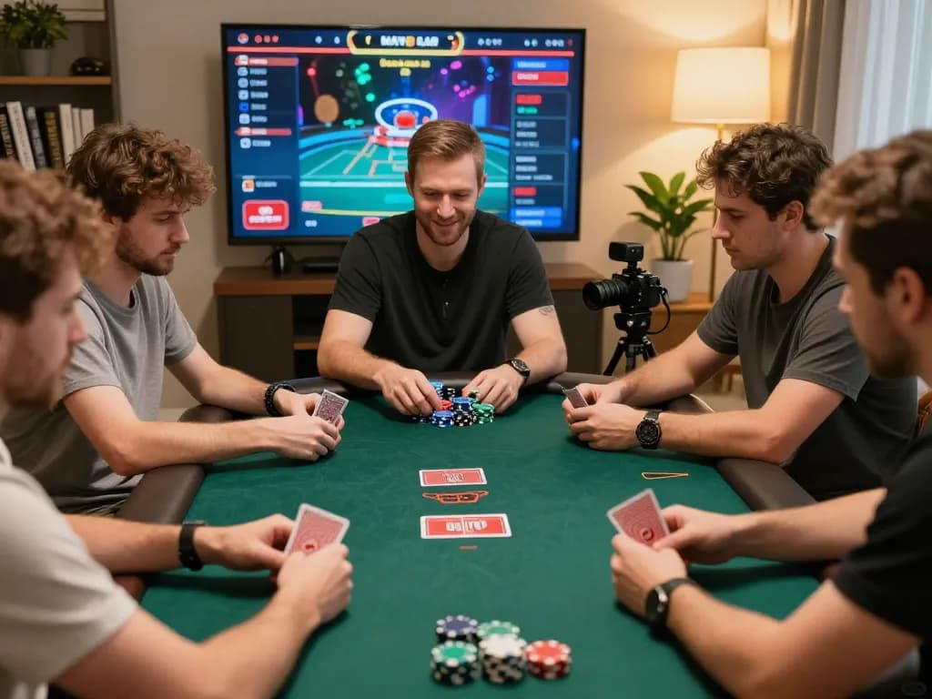 jagoan86 enthusiast engaging in an intense online poker match, showcasing strategic gameplay and focus.