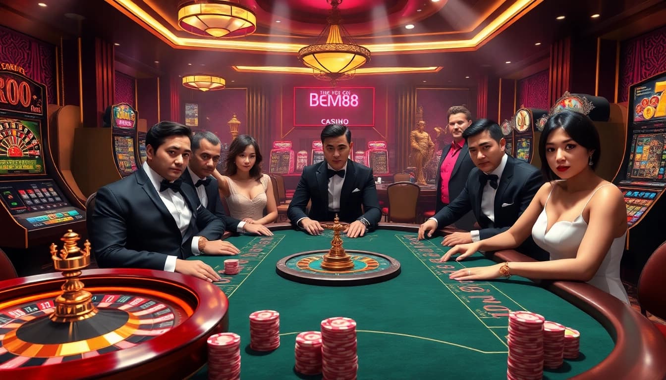 Experience top-tier gambling at NHÀ CÁI BEM88 with vibrant casino elements and exciting gameplay.