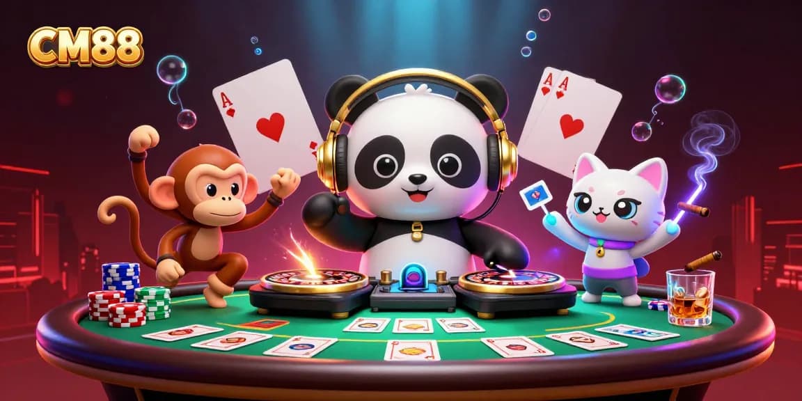 Engage in exciting gaming moments at CM88 with DJs, poker, and vibrant nightlife elements.