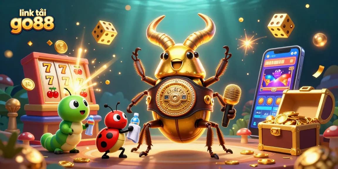 Experience excitement and winning opportunities with link tải go88, showcasing vibrant casino elements and engaging characters.