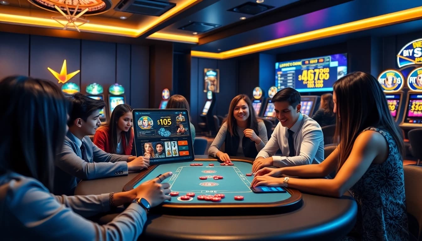 Online gaming interface on a modern tablet featuring mm88 com, showcasing a vibrant gaming atmosphere.