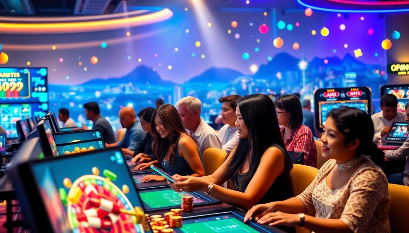 Spieler genießen die aufregende Welt des casino spielen online in einem lebendigen digitalen Umfeld.