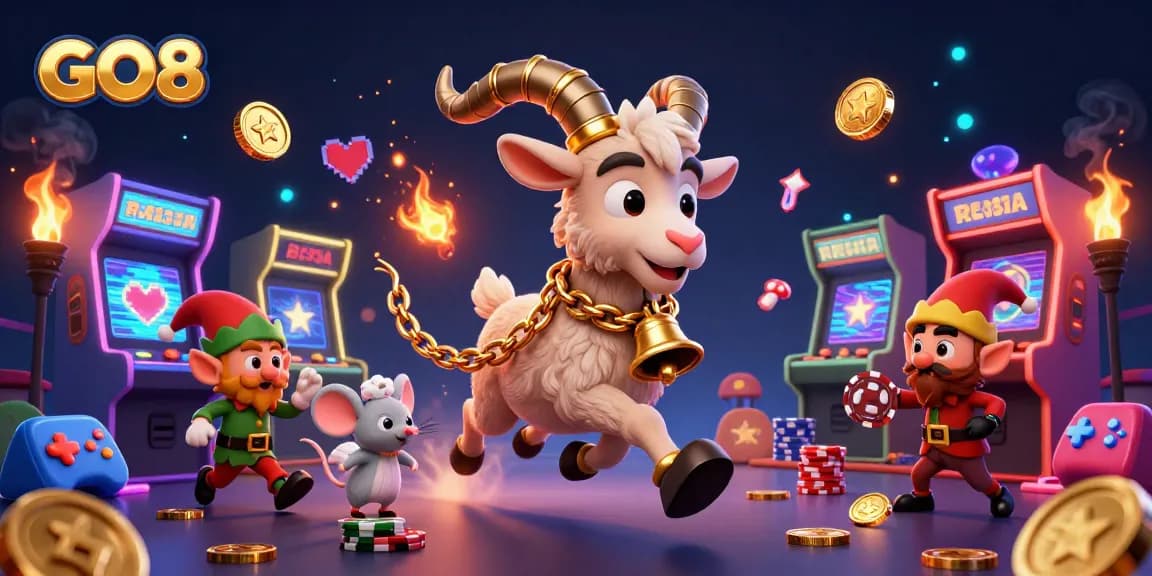 Experience thrilling games at GO8's vibrant casino with dynamic characters and action