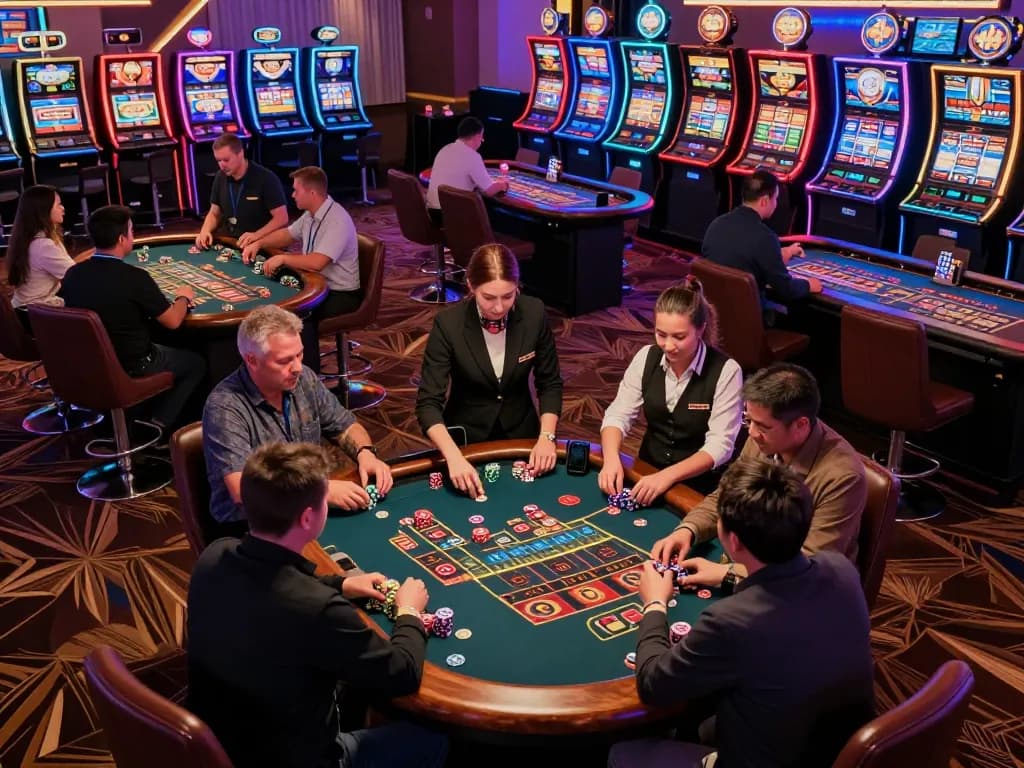 Enjoying live roulette at F168 with players engaged and croupier managing bets