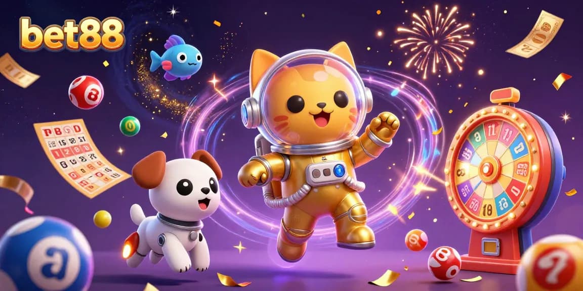 Join the excitement at bet88 as you spin colorful lottery balls and win prizes!
