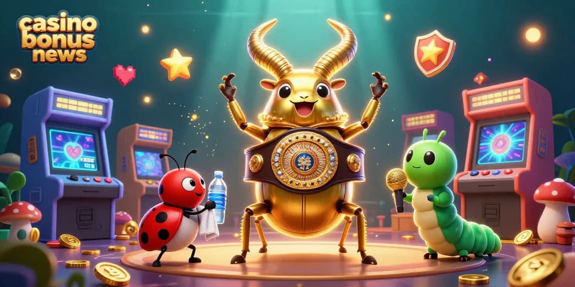 Engage with the latest casino bonus news featuring vibrant characters in an exciting casino scene.