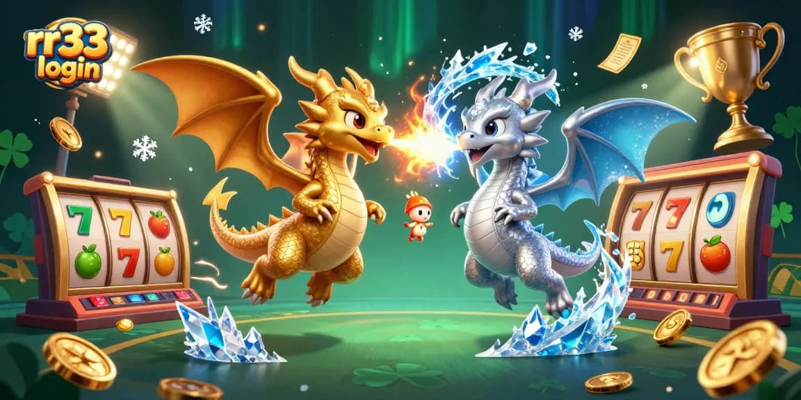 Engage in exciting rr33 login with vibrant dragons and rich casino elements showcasing dynamic gameplay.