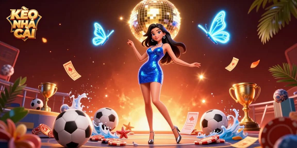 KÈO NHÀ CÁI showcases thrilling sports betting with dynamic visuals and engaging elements.