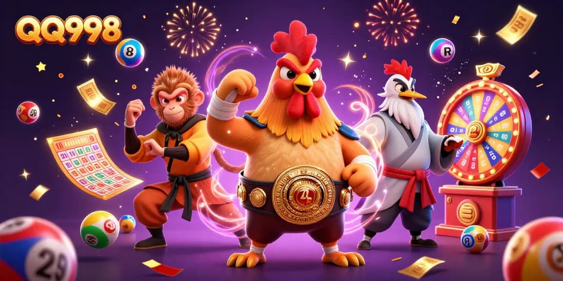 Experience thrilling games on QQ998, featuring vibrant lottery elements and dynamic casino fun.