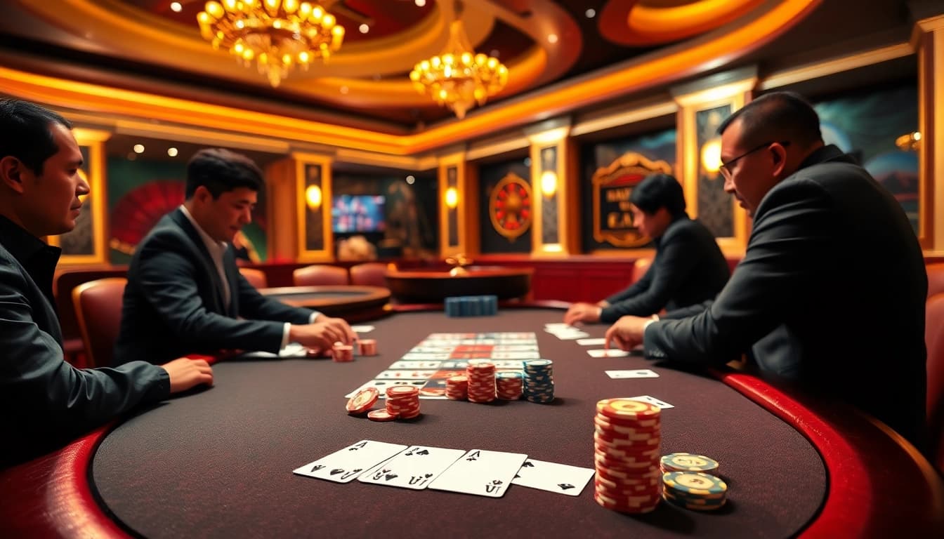 Experience thrilling gameplay with MK8 เครดิตฟรี at a vibrant online casino table.