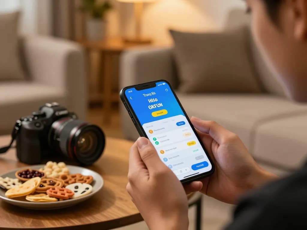 Player exploring Trang Chủ OKFUN app for exciting betting strategies and fun gaming.