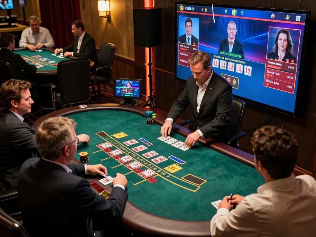 Players enjoying an intense round at 888newcasino blackjack table with engaging live dealer action.
