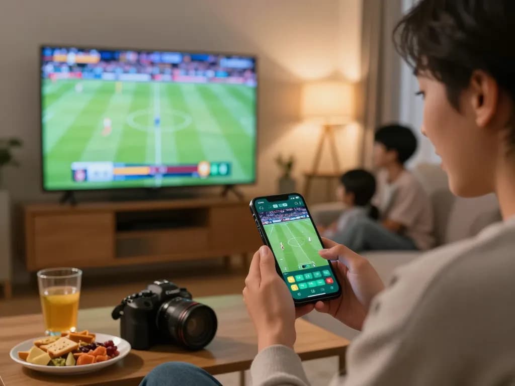 UU88 user engaging in strategic sports betting from home while watching live games