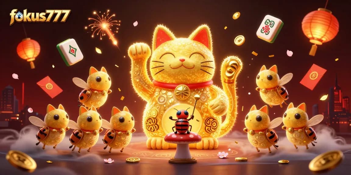 Engage with fokus777 for dynamic casino experiences featuring golden fireflies and lucky symbols.