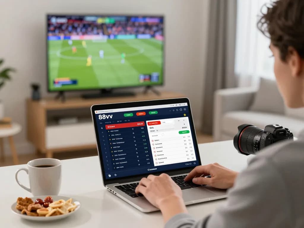 Bet on 88vv with excitement as you enjoy a live sports betting session at home