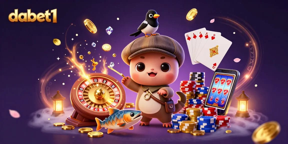 Spin the reels with dabet1 in a whimsical scene featuring Nessie and gold coins.