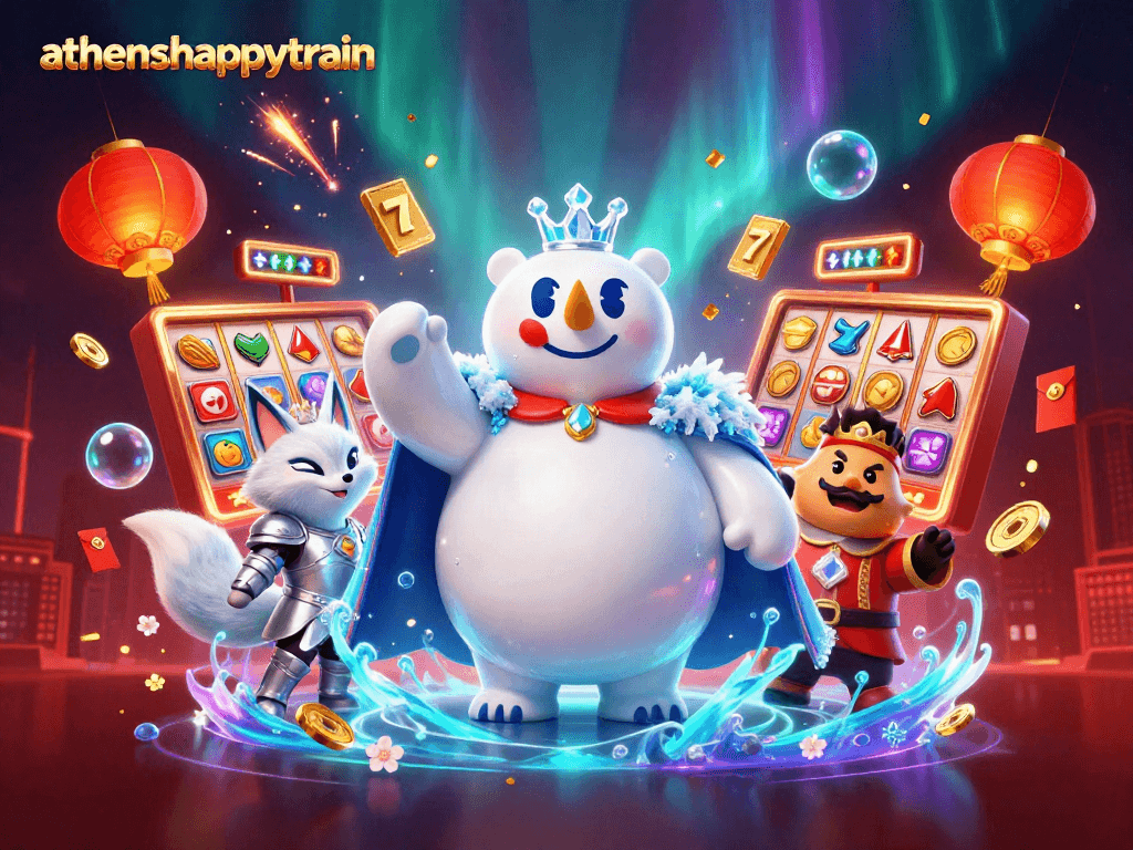 Athenshappytrain transports players into an exhilarating slot adventure with vibrant visuals and engaging elements.
