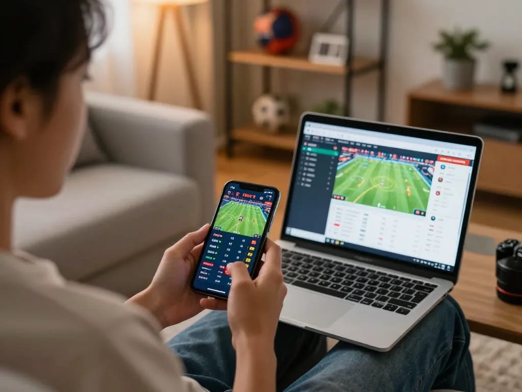 Engaging mobile betting action with ck444s on smartphone, showcasing real-time sports odds.