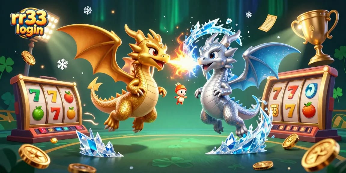 Engage in exciting rr33 login with vibrant dragons and rich casino elements showcasing dynamic gameplay.