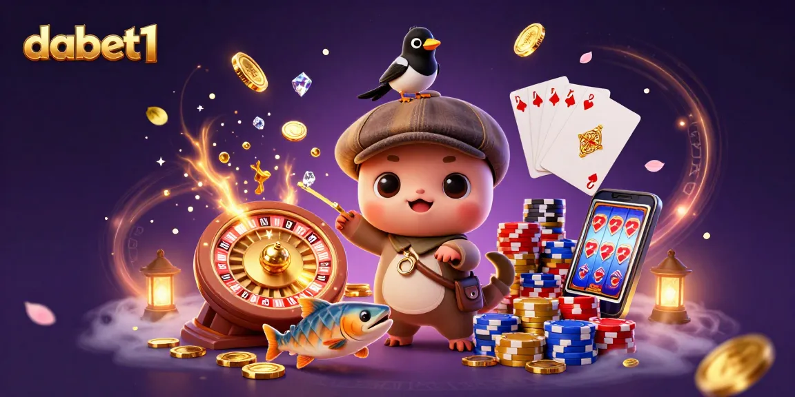 Spin the reels with dabet1 in a whimsical scene featuring Nessie and gold coins.