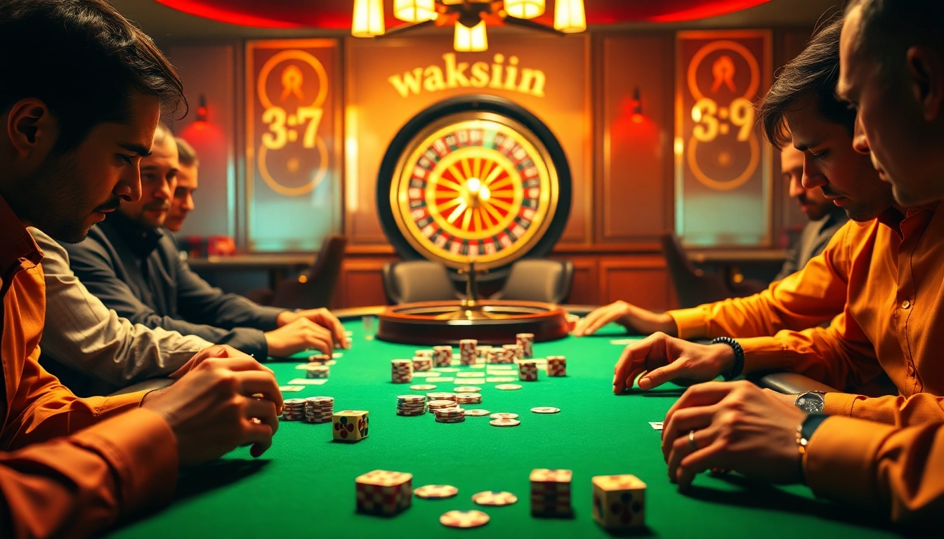 Players engage in a high-stakes poker game featuring Counter-Strike: Global Offensive themed elements.