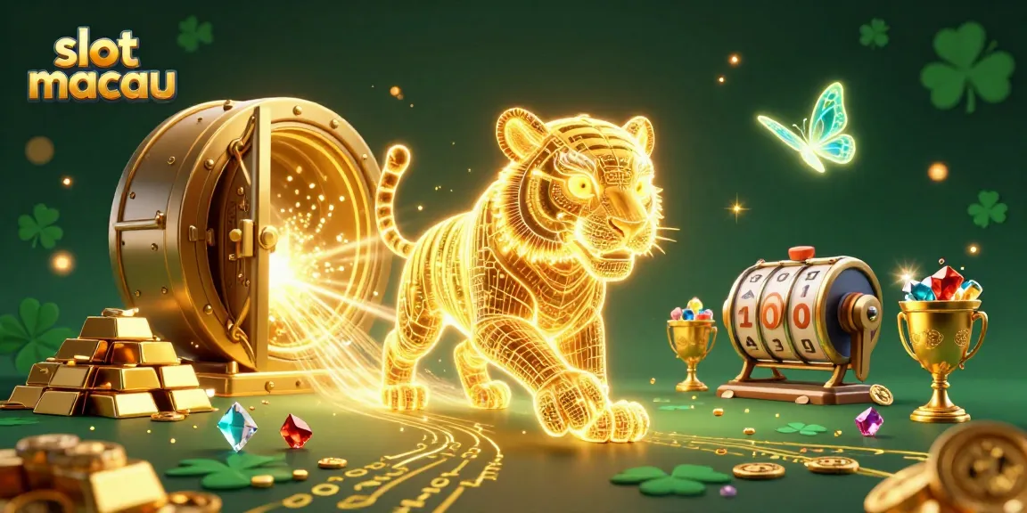 Experience high-stakes excitement with slot macau in a vibrant casino scene filled with gold and jewels.