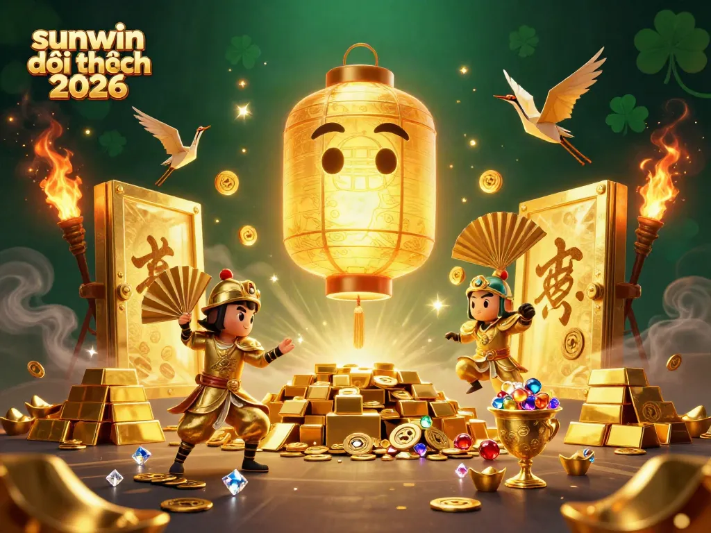 Engage in thrilling gaming experiences at sunwin đổi thưởng 2026 with exciting visuals of gold treasures and lucky symbols.