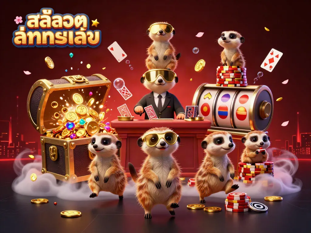 เล่น สล็อตทดลองเล่น กับการ์ตูนมีร์กัตที่สนุกสนานในคาสิโน