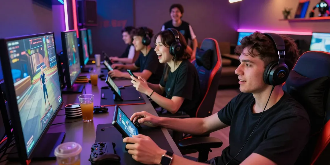 Exciting gaming session on Slot7000 platform with friends playing online games.