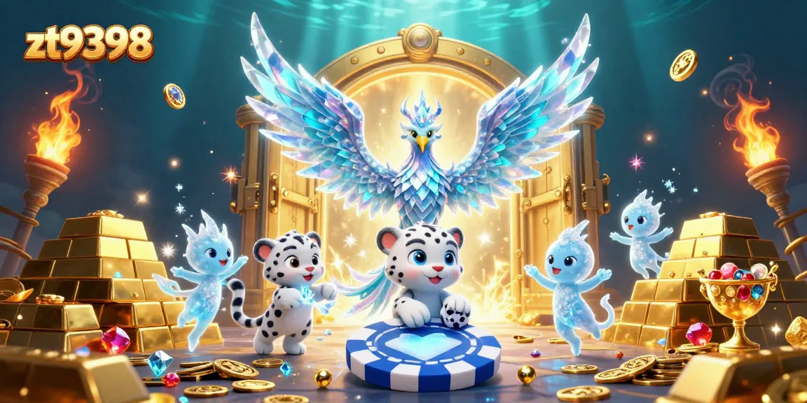 Play thrilling games at zt9398, featuring dynamic characters amidst golden treasures.