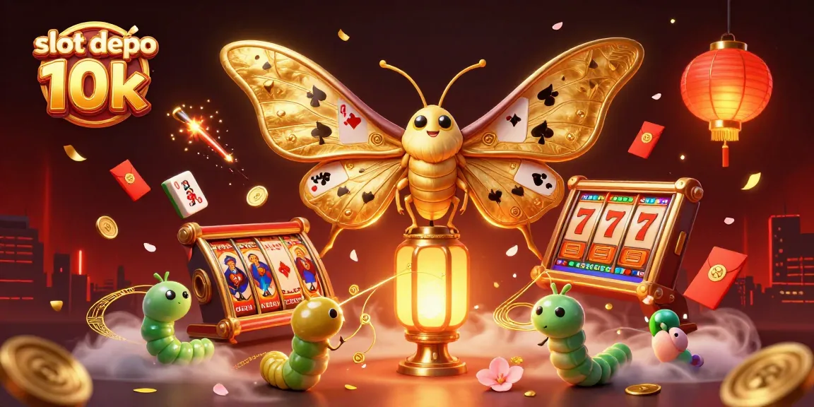 Experience the thrill of slot depo 10k with golden jackpots and vibrant casino scenes.
