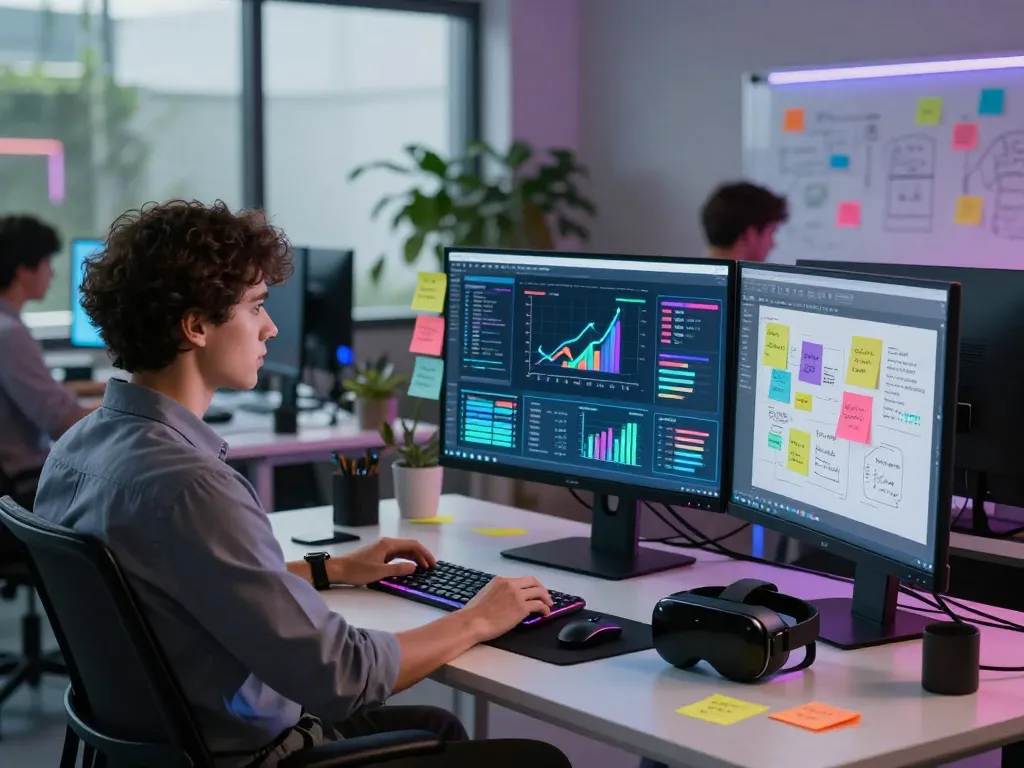 Engaging workspace scene showcasing juicy ai technology in a modern digital environment.