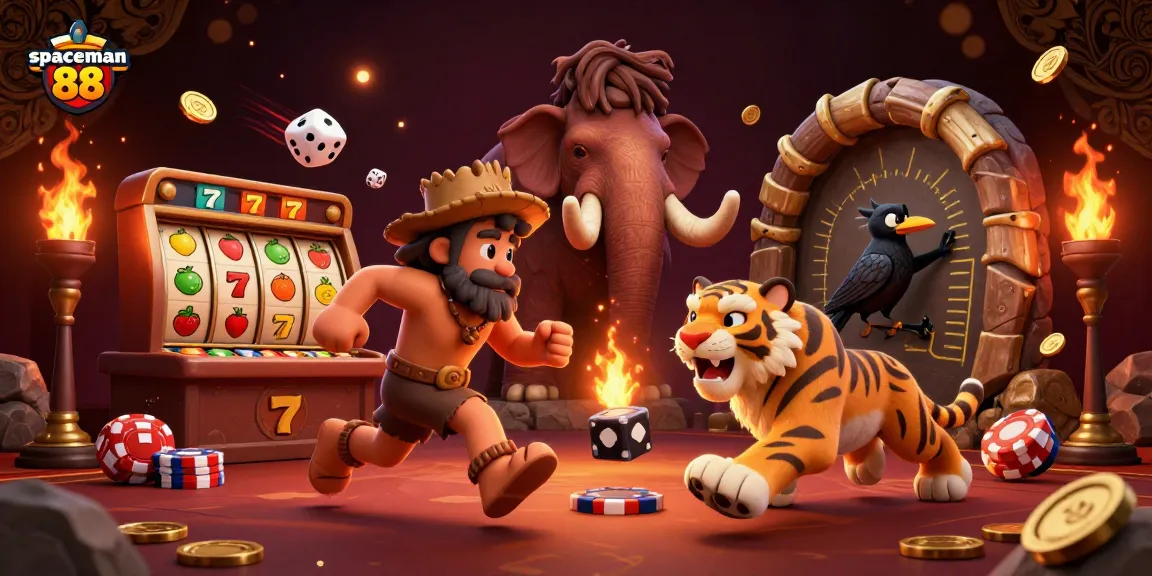 Experience the thrilling gameplay of spaceman 88 with vibrant slot machines and rich casino elements.