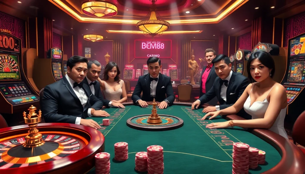 Experience top-tier gambling at NHÀ CÁI BEM88 with vibrant casino elements and exciting gameplay.