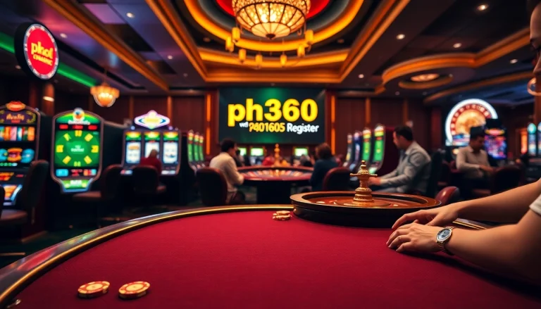 Engage in thrilling gameplay at ph365 register with luxurious casino elements and vibrant gambling experiences.