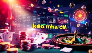 Experience thrilling online betting with kèo nhà cái featured on a vibrant gambling interface.