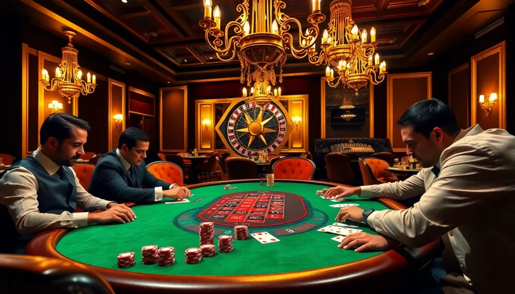 Players strategizing at a high-stakes poker table, revealing hidden wiki dark web connections within digital casino gaming.