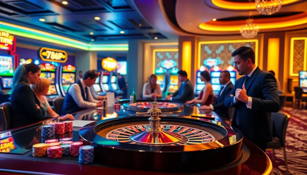 Experience the excitement of 789p casino as players engage in thrilling games with vibrant visuals.