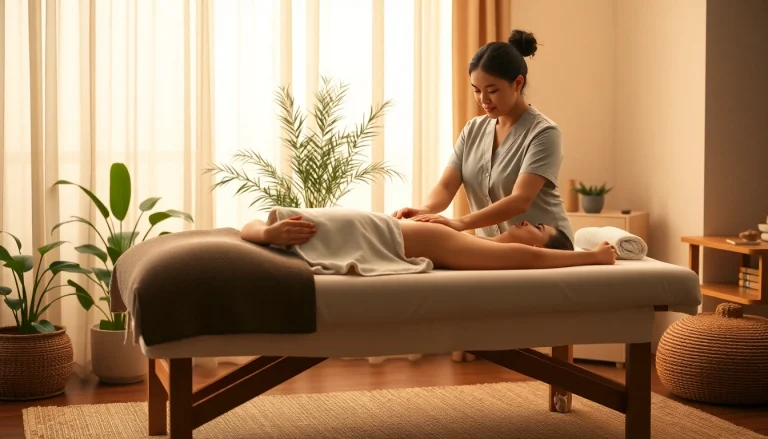 Relaxing massage session with a professional therapist at home, showcasing 오산출장마사지 service.